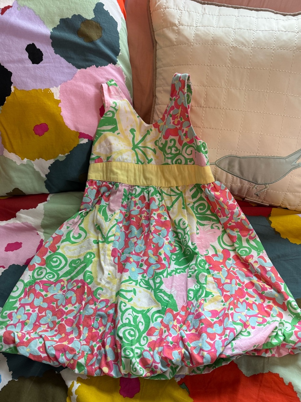 Lilly Pulitzer floral summer dress with bubble hem, 4